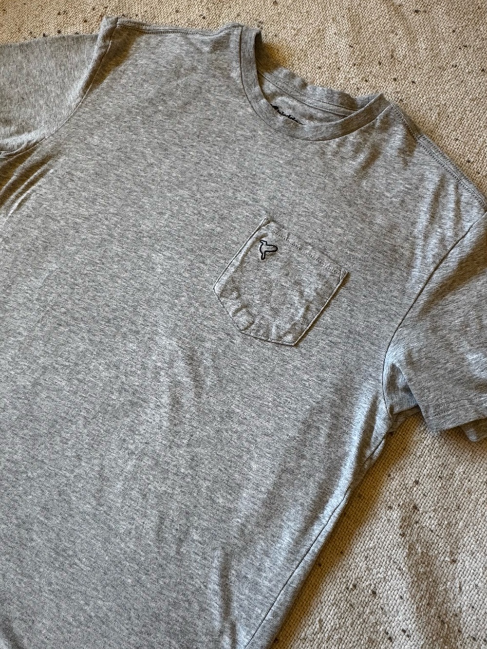 Birddogs Men’s Large Heather Gray Pocket T-Shirt Stretch Casual Athletic Tee